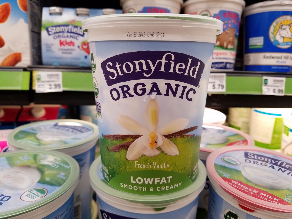 consumir Stonyfield Farm Organic Yogurt